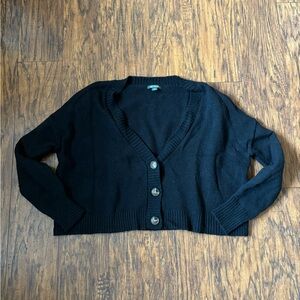Wild Fable Midnight Black Button-Up Cardigan